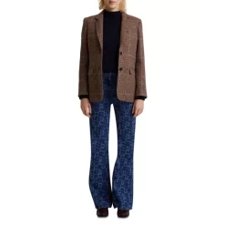 Best deal 😍 Gerard Darel Wool Ness Prince Of Wales Blazer Brown 🔔 -Gerard Darel Elegant Shop unnamed file 100