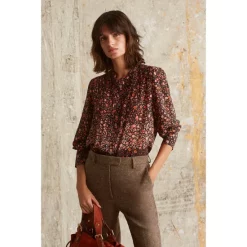 Hot Sale ⭐ Gerard Darel Calica Floral Print 👕 Shirt Pink ⭐ -Gerard Darel Elegant Shop unnamed file 103