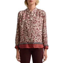 Hot Sale ⌛ Gerard Darel Camellia Printed Blouse Ecru 🔔
