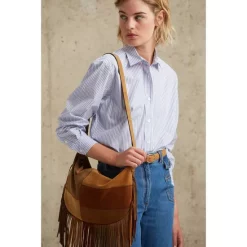 Promo 🎁 Gerard Darel Cameron Striped 👚 Shirt Optic White ✔️ -Gerard Darel Elegant Shop unnamed file 144