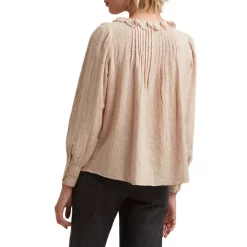Hot Sale 😉 Gerard Darel Nelia Embroidered Ruffled Blouse Nude 🌟 -Gerard Darel Elegant Shop unnamed file 153