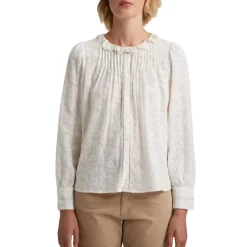 Hot Sale 😉 Gerard Darel Nelia Embroidered Ruffled Blouse Nude 🌟 -Gerard Darel Elegant Shop unnamed file 156