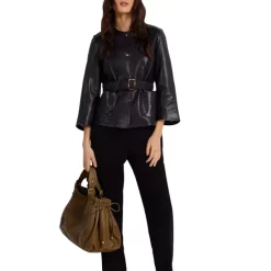 Hot Sale ❤️ Gerard Darel Marilou Leather Jacket Black ✔️ -Gerard Darel Elegant Shop unnamed file 158