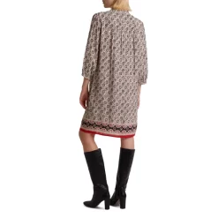 Best deal 🎁 Gerard Darel Jena Printed Mandarin Collar 👗 Dress Ecru 🌟 -Gerard Darel Elegant Shop unnamed file 182