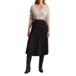Top 10 🌟 Gerard Darel Balma Pleated Midi 👗 Skirt Black 🤩 -Gerard Darel Elegant Shop unnamed file 197