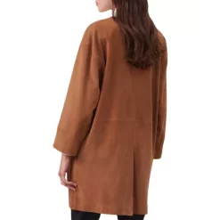 Brand new 🛒 Gerard Darel Miriame Front Button Leather 🧥 Coat Brown 🎉 -Gerard Darel Elegant Shop unnamed file 237