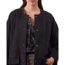 Brand new 🛒 Gerard Darel Miriame Front Button Leather 🧥 Coat Brown 🎉 -Gerard Darel Elegant Shop unnamed file 238