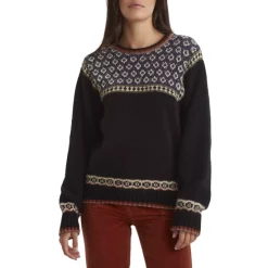 Hot Sale 😍 Gerard Darel Laelle Printed Sweater Black 😀
