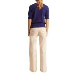 Hot Sale ✨ Gerard Darel Lea Short Sleeve Wool Sweater Blue ⌛ -Gerard Darel Elegant Shop unnamed file 266