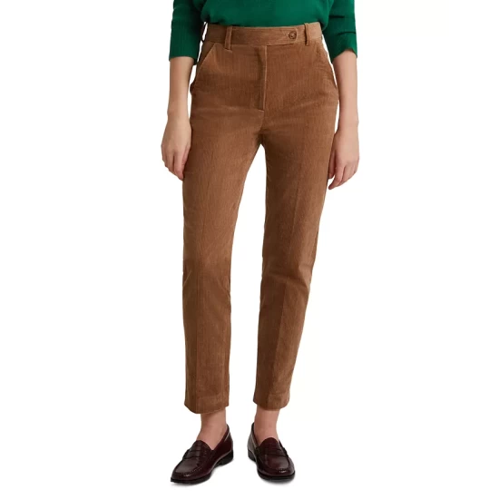 New ❤️ Gerard Darel Cotton Blend Elie Corduroy Pants Camel 🔥 3 New ❤️ Gerard Darel Cotton Blend Elie Corduroy Pants Camel 🔥