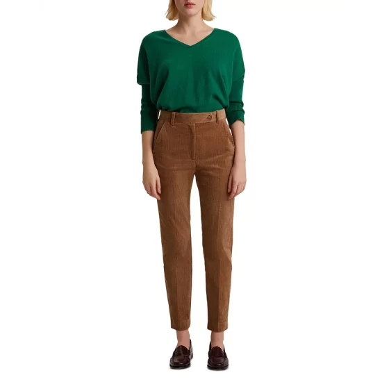 New ❤️ Gerard Darel Cotton Blend Elie Corduroy Pants Camel 🔥 6 New ❤️ Gerard Darel Cotton Blend Elie Corduroy Pants Camel 🔥 - Image 4