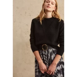 Flash Sale 🧨 Gerard Darel Laura Crewneck Wool Sweater Black 🎉 -Gerard Darel Elegant Shop unnamed file 316