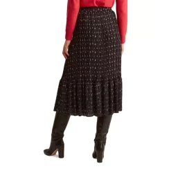 Flash Sale 🤩 Gerard Darel Balma Printed Pleated Midi 👗 Skirt Black ✔️ -Gerard Darel Elegant Shop unnamed file 325