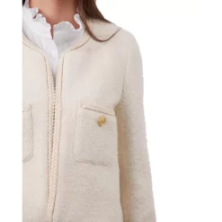 Flash Sale ⭐ Gerard Darel Gerad Darel Nerea Braided Trim Jacket Ecru ✨ -Gerard Darel Elegant Shop unnamed file 331