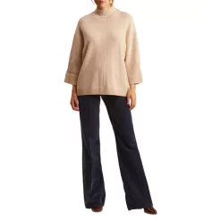 Deals 🥰 Gerard Darel Laurel Mock Neck Wool Sweater Ecru 🎉 -Gerard Darel Elegant Shop unnamed file 352