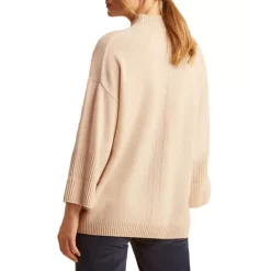 Deals 🥰 Gerard Darel Laurel Mock Neck Wool Sweater Ecru 🎉 -Gerard Darel Elegant Shop unnamed file 353