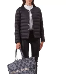 Brand new 🧨 Gerard Darel Solen Collarless Puff Jacket Indigo 🔔 -Gerard Darel Elegant Shop unnamed file 373