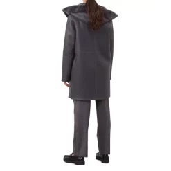 Hot Sale 😀 Gerard Darel Maialen Leather High Collar 🧥 Coat Gray 💯 -Gerard Darel Elegant Shop unnamed file 377