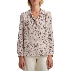 Cheap 😀 Gerard Darel Cara Silk Floral Print 👚 Shirt Ecru 🛒