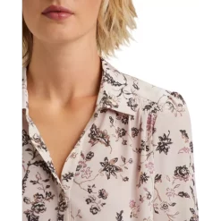 Cheap 😀 Gerard Darel Cara Silk Floral Print 👚 Shirt Ecru 🛒 -Gerard Darel Elegant Shop unnamed file 386