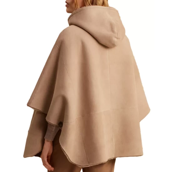 Discount π Gerard Darel Melissa Hooded Reversible Shearling Cape Sand π 4 Discount π Gerard Darel Melissa Hooded Reversible Shearling Cape Sand π - Image 2