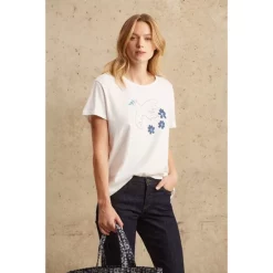 Buy ✨ Gerard Darel Asmee Graphic Print Tee Ecru ✔️ -Gerard Darel Elegant Shop unnamed file 409