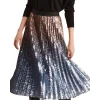 New 👏 Gerard Darel Beth Sequinned Midi 👗 Skirt Blue 🧨 -Gerard Darel Elegant Shop unnamed file 411