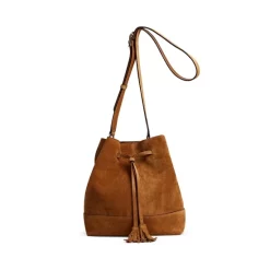 Deals 😍 Gerard Darel Jane Suede Bucket Bag Wheat 🔔