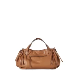 Cheap π Gerard Darel Rebelle Leather Top Handle Bag Camel π€©