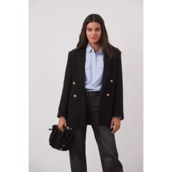 Deals 🤩 Gerard Darel Nao Double Breasted Jacket Black ⭐ -Gerard Darel Elegant Shop unnamed file 471