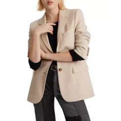 Cheapest 😉 Gerard Darel Wool Blend Ness Tailored Blazer Natural 😉 -Gerard Darel Elegant Shop unnamed file 489