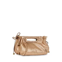 Cheapest 🔔 Gerard Darel Mini Dany Leather 👜 Handbag Gold ⌛