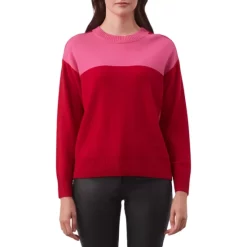 Wholesale βοΈ Gerard Darel Lili Color Blocked Cashmere Sweater Red π§¨