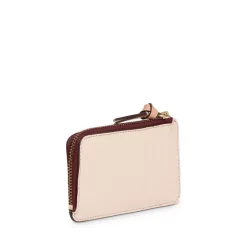 Top 10 β€οΈ Gerard Darel Leather Cardholder Red Wine/powder/nude π