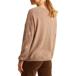 Wholesale 🌟 Gerard Darel Laula Star Cashmere Sweater Beige ⌛ -Gerard Darel Elegant Shop unnamed file 514