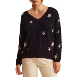 Wholesale 🌟 Gerard Darel Laula Star Cashmere Sweater Beige ⌛ -Gerard Darel Elegant Shop unnamed file 516