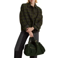 Top 10 😉 Gerard Darel Wool Naomi Plaid Print Jacket Khaki Green 🤩 -Gerard Darel Elegant Shop unnamed file 519