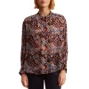 Best reviews of ❤️ Gerard Darel Camille Ikat Print Blouse Redwine 🥰