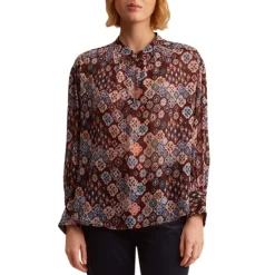 Best reviews of β€οΈ Gerard Darel Camille Ikat Print Blouse Redwine π₯°