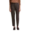 Flash Sale 😉 Gerard Darel Wool Blend Emilio Check Tapered Ankle Pants Brown ✔️ -Gerard Darel Elegant Shop unnamed file 56