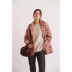 Best Pirce ⭐ Gerard Darel Syvia 🧥 Coat Pink ⌛ -Gerard Darel Elegant Shop unnamed file 565