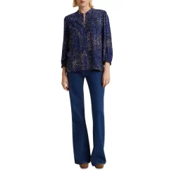 Best deal 😍 Gerard Darel Cancan Floral Mandarin Collar Blouse Blue 🛒 -Gerard Darel Elegant Shop unnamed file 569