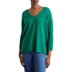 Hot Sale 🎉 Gerard Darel Leon Cashmere V Neck Sweater Green 🤩