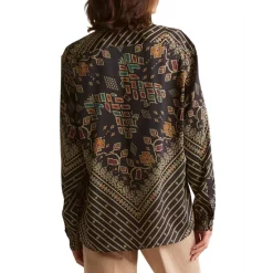 Hot Sale 🥰 Gerard Darel Clyde Printed 👕 Shirt Black 🤩 -Gerard Darel Elegant Shop unnamed file 586