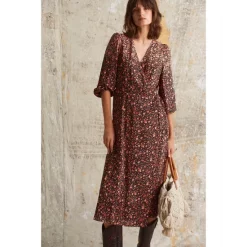 Wholesale 💯 Gerard Darel Printed Wrap 👗 Dress Pink 😉 -Gerard Darel Elegant Shop unnamed file 591