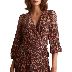 Wholesale 💯 Gerard Darel Printed Wrap 👗 Dress Pink 😉 -Gerard Darel Elegant Shop unnamed file 592