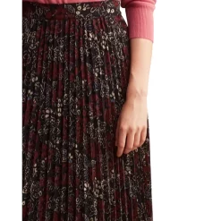 Coupon 🎉 Gerard Darel Balma Printed Pleated Midi 👗 Skirt Black 🎉 -Gerard Darel Elegant Shop unnamed file 599