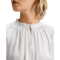 Hot Sale 😀 Gerard Darel Caroline Ruffled Blouse Green 🧨 -Gerard Darel Elegant Shop unnamed file 604