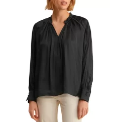 Hot Sale 😀 Gerard Darel Caroline Ruffled Blouse Green 🧨 -Gerard Darel Elegant Shop unnamed file 605