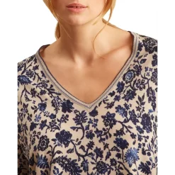 Coupon 😍 Gerard Darel Lee Floral Print Wool Sweater Navy 💯 -Gerard Darel Elegant Shop unnamed file 615